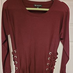 NWOT Sweater with Lace-up Sides Inc. Brand